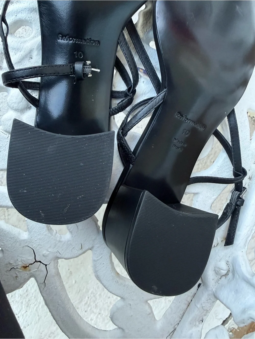 NEW… Reformation Women's Serenity Bare Sandals size 10 - Picture 5 of 6